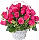 Crimson Roses Basket, from 9 to 101
