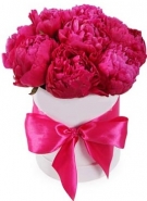 Red Peonies Box Arrangement, 8 sizes