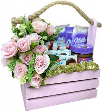 Подарунковий бокс. Троянди & Шоколад