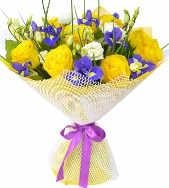 Irises - Yellow Roses
