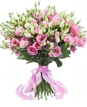 Eustoma pink bouquet